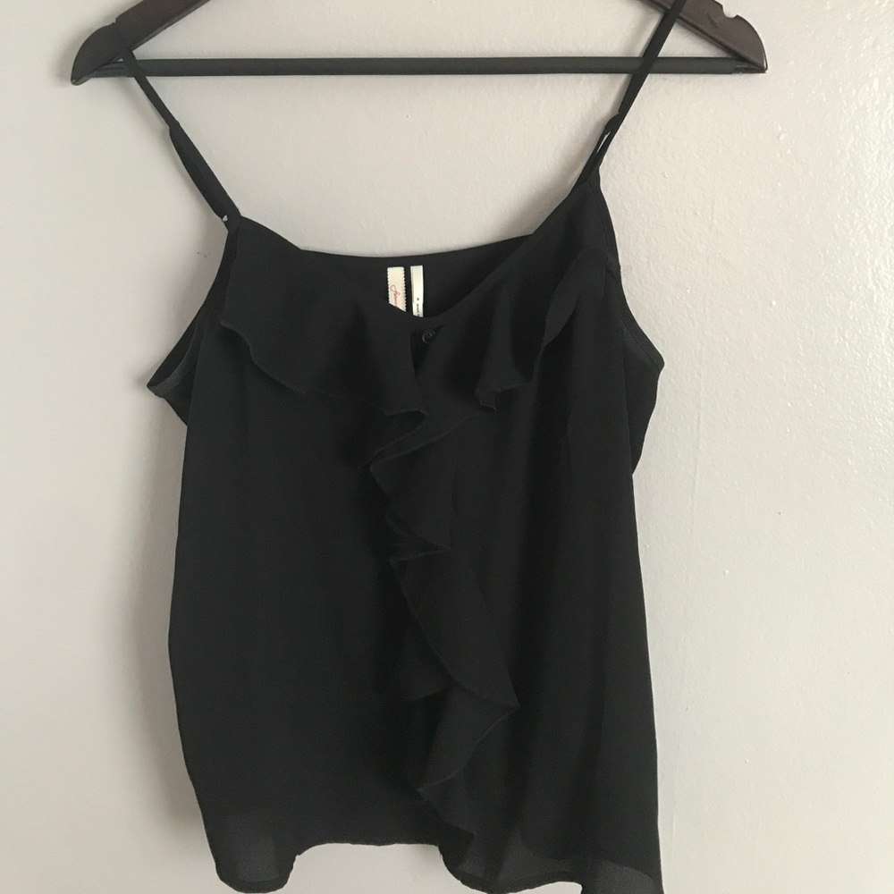 Black flowy tank top